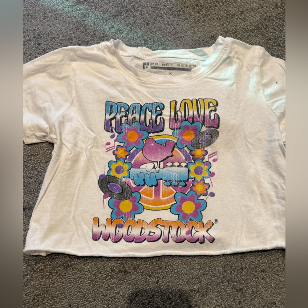 Prince Peter Collection Kids Graphic Tee - White with Multicolor Design